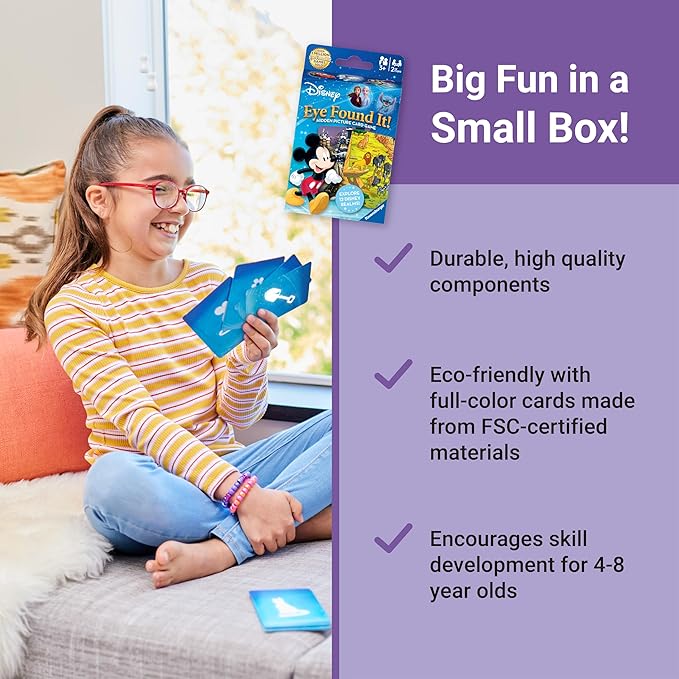 Ravensburger Eye Found It! World of Disney Card Game - Fun and Educational Spot It for Toddlers, Preschoolers, Boy and Girls Ages 3-8 - Family-Friendly for Endless Fun nirvanaguru