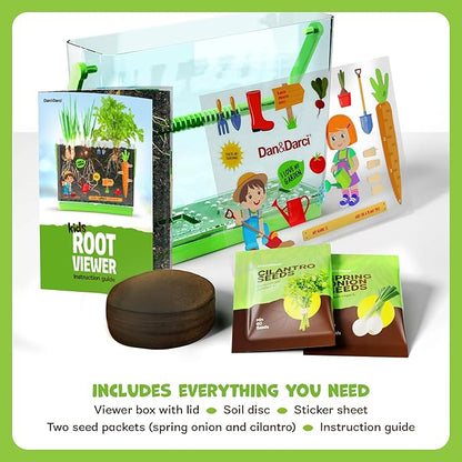 Dan&Darci Root Viewer Kit for Kids - Grow Your Own Plant for Boys & Girls Gifts - Science STEM Toy & Craft Growing Kits for Ages 4-8 Birthday Gifts for Boy, Girl 4, 5, 6, 7, 8, Year Old - Gardening nirvanaguru