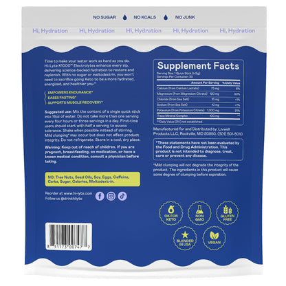 Hi-Lyte Keto K1000 Electrolyte Powder | Raspberry Lemon | Hydration Supplement Drink Mix | Boost Energy & Beat Leg Cramps | No Sugar, No Maltodextrin | 50 Servings