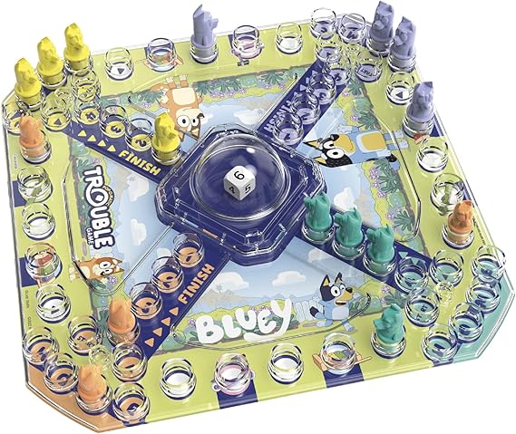 Hasbro Gaming Trouble: Bluey Edition Board Game for Kids, 2-4 Players, Race Bluey, Bingo, Bandit, or Chilli to The Finish, Ages 5 and Up (Amazon Exclusive) nirvanaguru