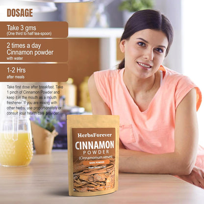 Cinnamon Powder Cinnamomum Verum Perfect for Baking, Cooking & Smoothies Non GMO, Vegan 230 GMS Nirvana Guru