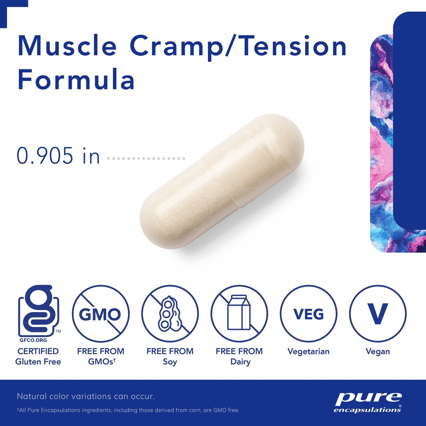 Pure Encapsulations Muscle Cramp/Tension Formula | Hypoallergenic Supplement to Reduce Occasional Muscle Cramps/Tension and Promote Relaxation | 60 Capsules - Nirvana Guru