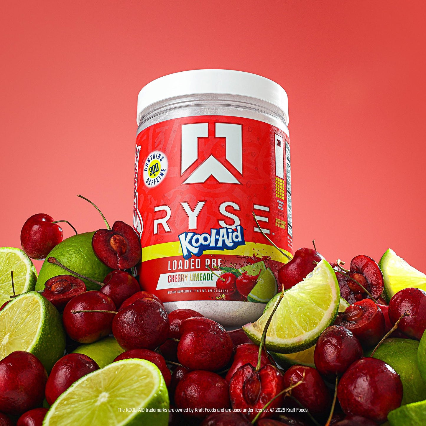 RYSE Loaded Pre Workout Powder - Ring Pop Cherry - Daily Pre-Workout for Men & Women with 325mg Caffeine, Beta Alanine, and Citrulline for Pump, Focus, and Energy - 30 Servings Nirvana Guru