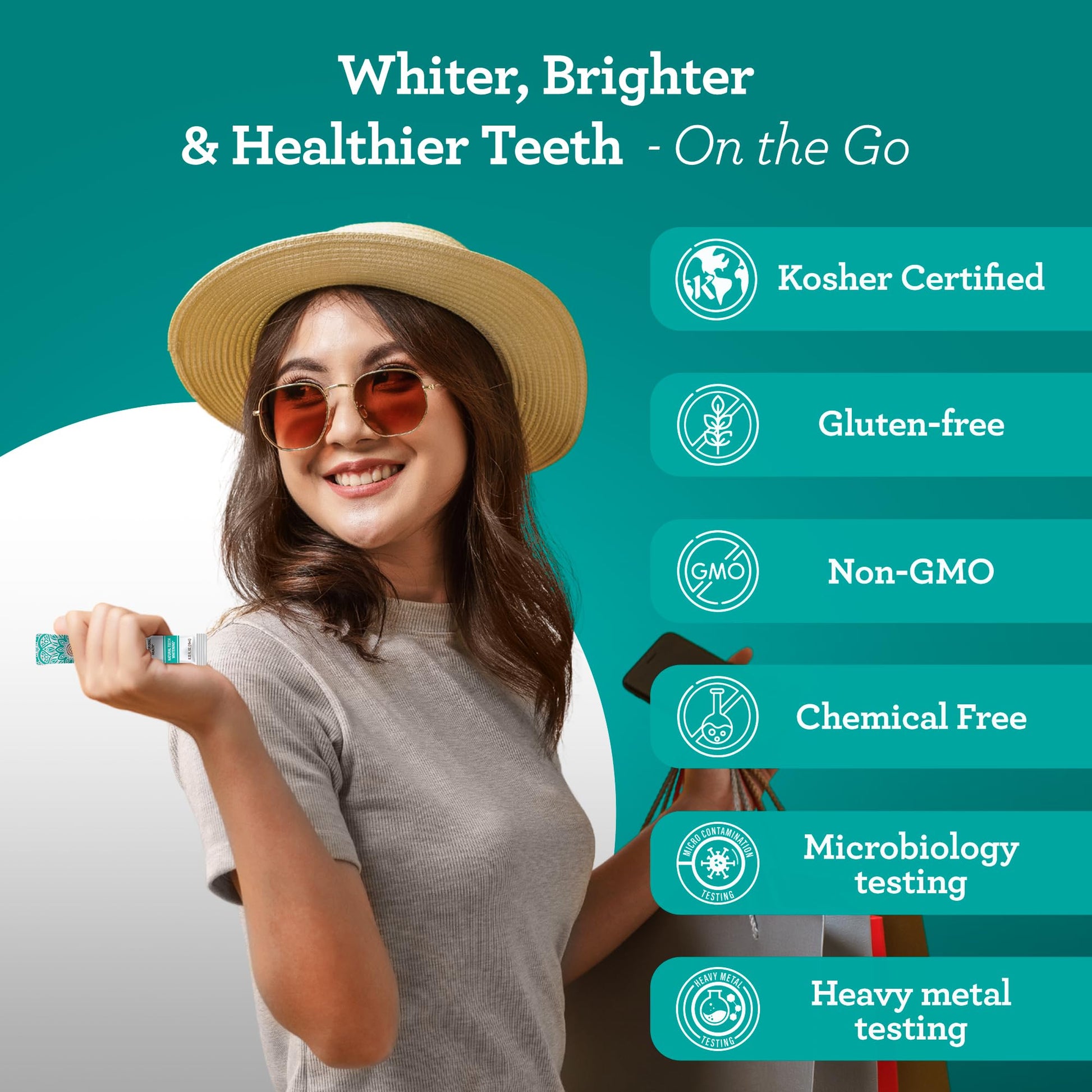 GuruNanda Travel Sachets Coconut Oil Pulling, Fresh Breath Mouthwash, 7 Essential Oils & Vitamins for Happy Teeth & Gums, 28 Sachets Nirvana Guru