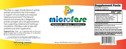 Microfase-Premium Herbal Formula - Intestinal Cleanse to Support Balanced Flora Levels - 120 Capsules Nirvana Guru
