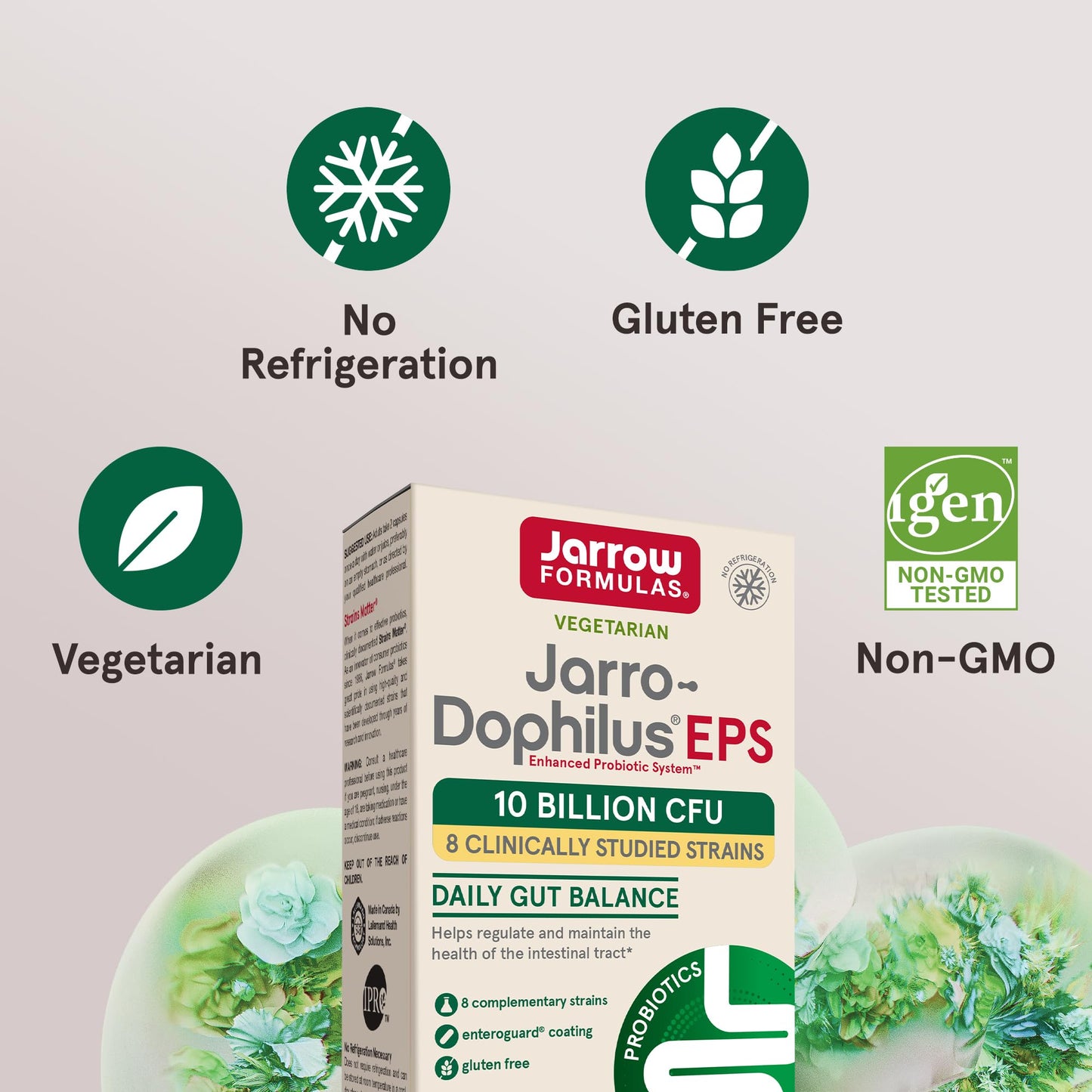 Jarrow Formulas Probiotics 10 Billion CFU - Probiotic Supplement Capsules for Gut Health for Women and Men, 120 Veggie Capsules, Up to 60 Days - Nirvana Guru