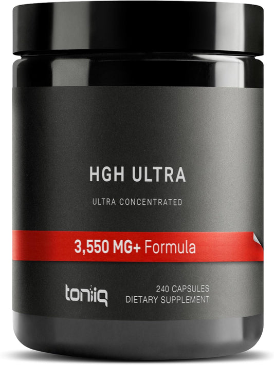 HGH Supplements for Men & Women (240 Count) 3,550mg+ Support Muscle Growth & Healthy Levels of Human Growth Hormone for Men, with High-Purity Arginine, Ornithine, Lysine, Tribulus, and Ashwagandha TQ Nirvana Guru