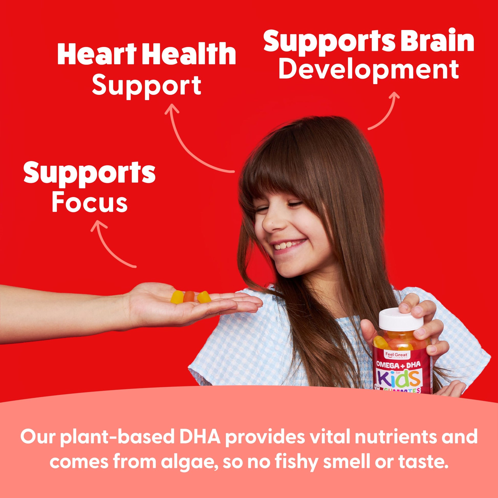Feel Great Vitamin Co. Complete DHA Gummies for Kids | with Omega 3 6 9 + DHA, Vitamin C | Supports Healthy Brain Function, Vision & Heart Health | Gluten Free, Vegetarian | 60 Gummies Nirvana Guru