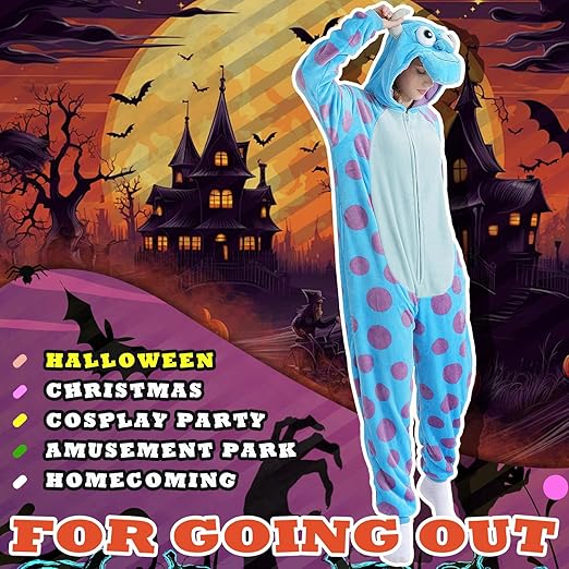 Beauty Shine Unisex Adult Onesie One Piece Pajamas Cosplay Cartoon Costume Halloween Christmas Sleepwear Jumpsuit Homewear nirvanaguru