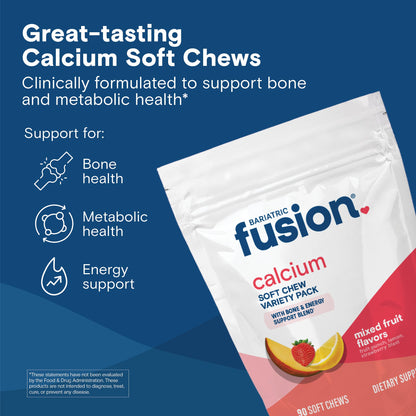 Bariatric Fusion Bariatric Calcium Chews | Calcium Citrate with Vitamin D3 Calcium Supplement Bariatric Vitamin | Sugar Free Calcium Citrate Chewable | Calcium Citrate 500mg | Caramel | 60 Count Nirvana Guru