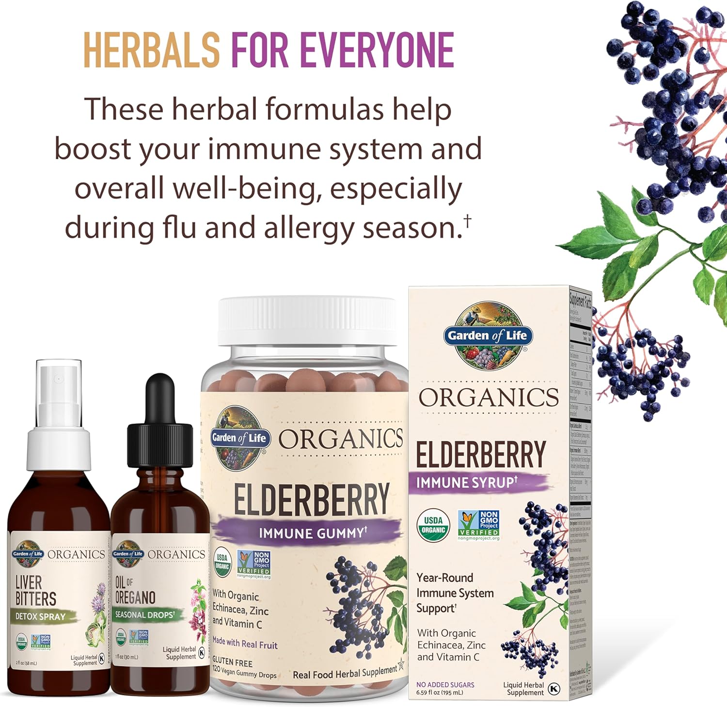 Garden of Life Organics Oil of Oregano Seasonal Drops 1fl oz (30 mL) Liquid, Concentrated Plant Based Immune Support - Alcohol-Free, Organic, Non-GMO, Vegan & Gluten Free Herbal Supplements - Nirvana Guru