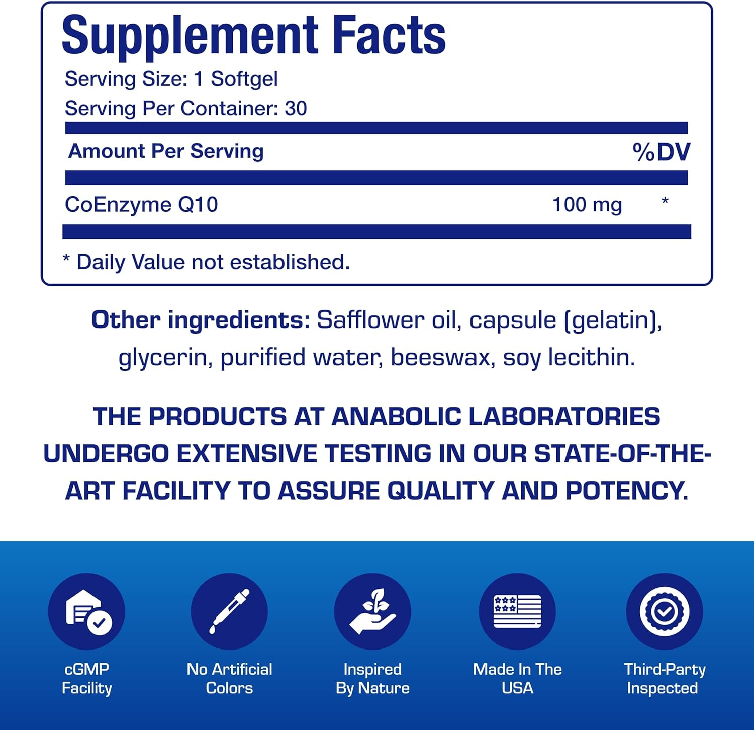High Absorption CoQ10 100mg Softgels - Clinical Formula Coenzyme Q10 100mg for Skin Heart Energy Antioxidant and Brain Support - Easy to Swallow - Made in The USA in cGMP Facilities - 30 Servings Nirvana Guru