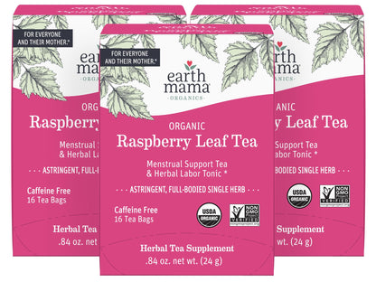 Earth Mama Organic Third Trimester Tea Bags | 100% USDA Organic Herbal Tea for Late Pregnancy Comfort + Childbirth Preparation, 16 Teabags Per Box (2-Pack) Nirvana Guru