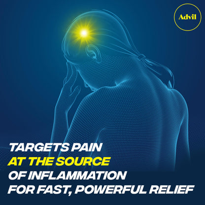 Advil Liqui-Gels minis Pain Reliever and Fever Reducer, Pain Medicine for Adults with Ibuprofen 200mg for Pain Relief - 200 Liquid Filled Capsules