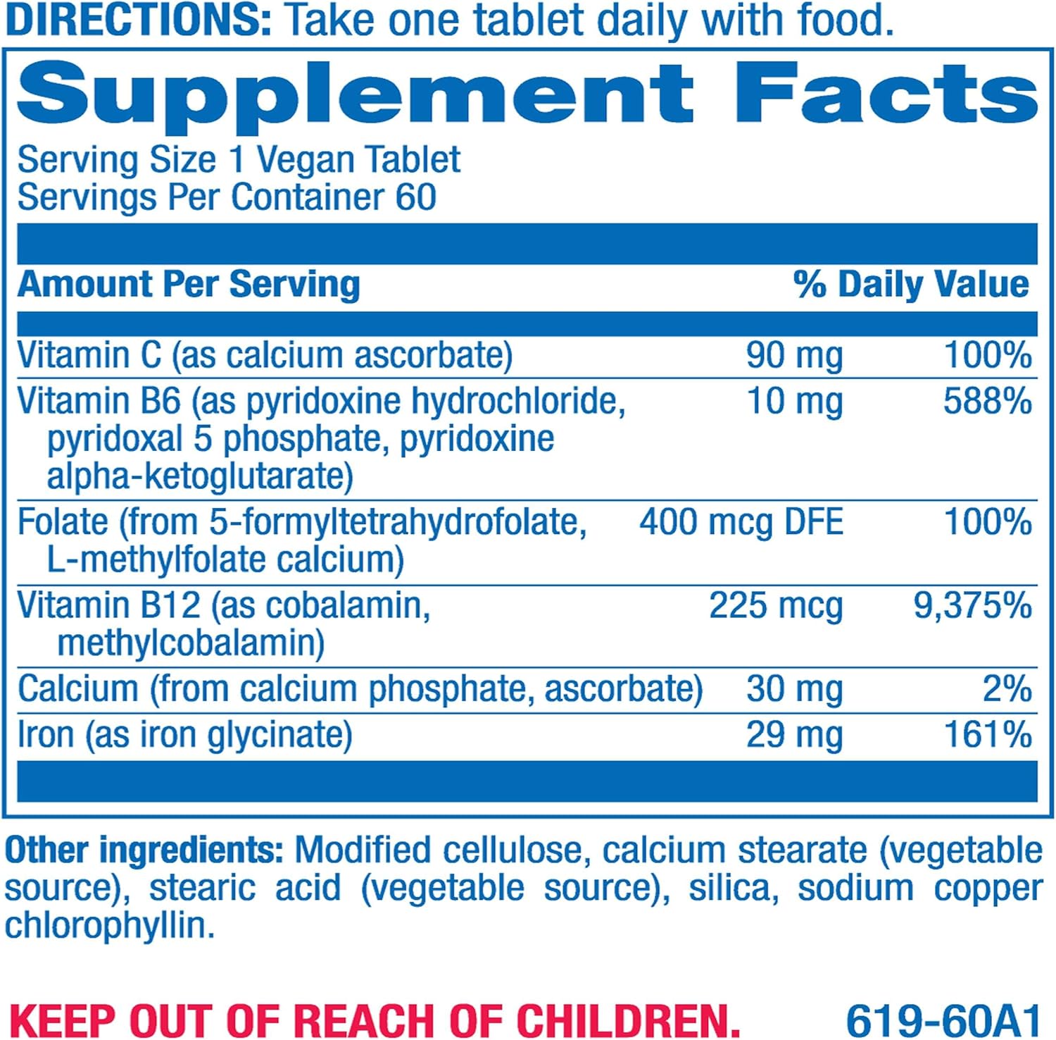 Slow Release Iron Supplement with Vitamin C - High Absorption Gentle Iron with Vitamin C for Women with Methyl B Complex for Maximum Benefits - Stomach Friendly Vegan & Made in The USA - 60 Servings Nirvana Guru