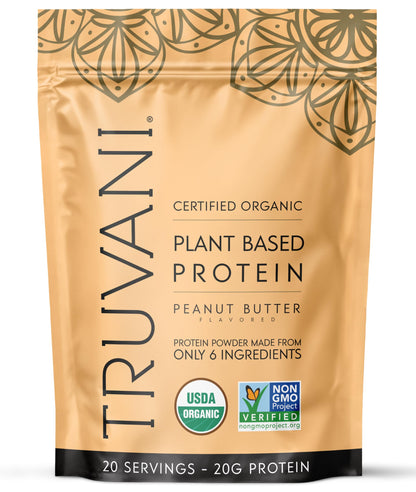 Truvani Vegan Protein Powder | Vanilla | 20g Organic Plant Based Protein | 18 Servings | Keto | Gluten & Dairy Free | Low Carb | No Added Sugar