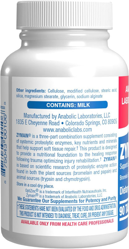 Cartilage Ligament and Tendon Supplement - Clinical Restorative Joint Support Formula with Bovine Cartilage Minerals and Proteolytic Enzymes for Enhanced Comfort Mobility Zymain 90 Support Nirvana Guru