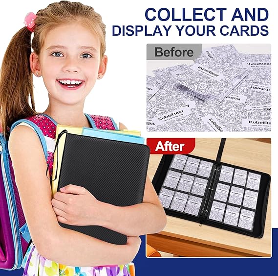 Premium 9-Black Pocket Card Binder – 720 Collection Binder Folder Card Album Card Holder Fit for MTG Football Play Cards (Black, 9 Pocket) nirvanaguru