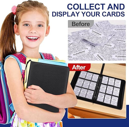 Premium 9-Black Pocket Card Binder – 720 Collection Binder Folder Card Album Card Holder Fit for MTG Football Play Cards (Black, 9 Pocket) nirvanaguru