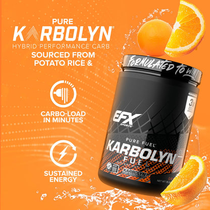 EFX Sports Karbolyn Fuel | Fast-Absorbing Carbohydrate Powder | Carb Load, Sustained Energy, Quick Recovery | Stimulant Free | 39 Servings (Neutral) Nirvana Guru