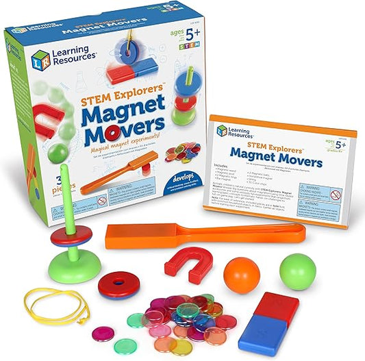 Learning Resources STEM Explorers -Ages 5+, Magnet Movers, Critical Thinking Skills, STEM Certified Toys, Magnets Kids,Magnet Set,Back to School Supplies,39 Pieces nirvanaguru