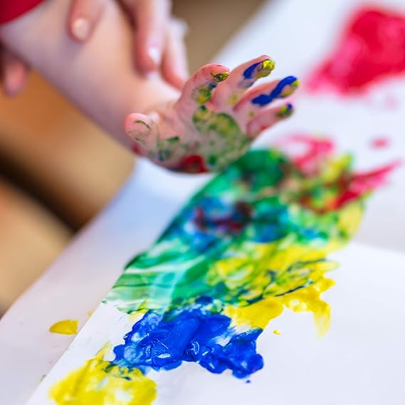 Crayola Washable Finger Paints (6ct), Toddler Paint Set, Nontoxic Finger Paint for Kids, Arts & Crafts Supplies for Toddlers, Teacher Classroom Must Have [Amazon Exclusive] nirvanaguru