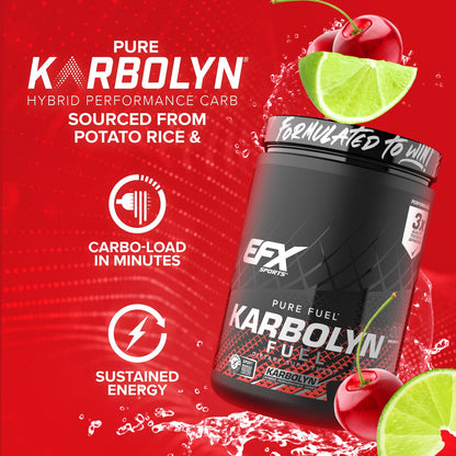 EFX Sports Karbolyn Fuel | Fast-Absorbing Carbohydrate Powder | Carb Load, Sustained Energy, Quick Recovery | Stimulant Free | 39 Servings (Neutral) Nirvana Guru