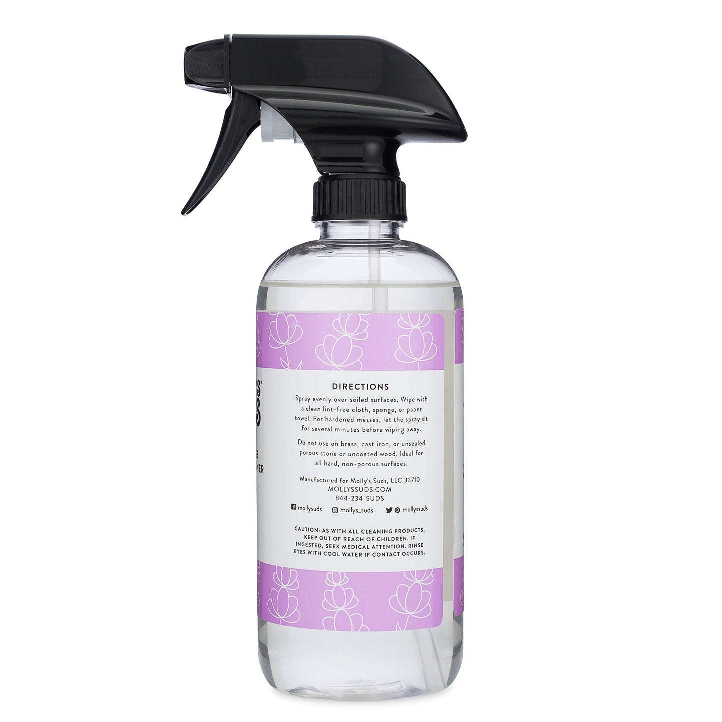 Molly's Suds All Purpose Cleaner | Multi Surface Household Spray (Powerful, Versatile) | Clean, Simple Ingredients | Lemon Burst, 16 oz (2 Pack) Nirvana Guru