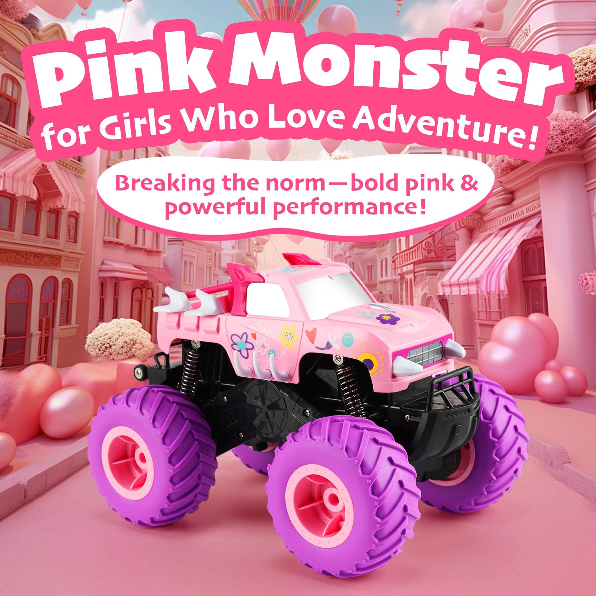 Threeking 1:16 Waterproof Monster Truck Toys RC Cars Amphibious Remote Control Car Trucks 4WD All Terrain Off-Road Pickup Toy for 6 7 8 9 10 11 12 Year Old Boys Girls Kids Gifts Presents Nirvana Guru