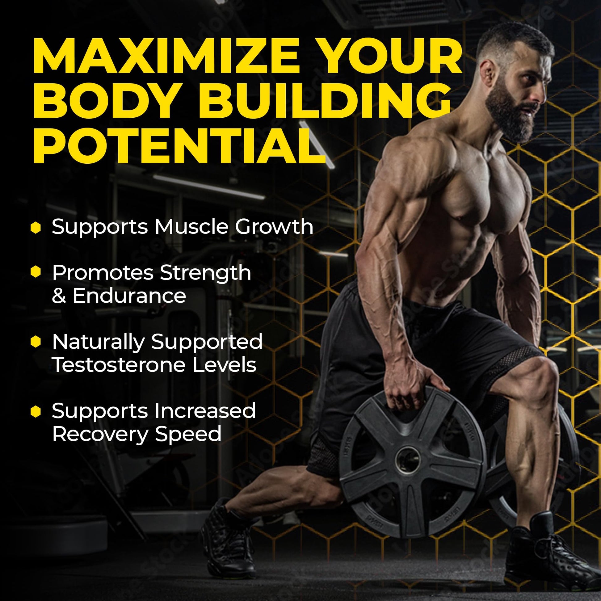 Avry Labs Extreme Anabolic Supplement – Dietary Supplement w/Turkesterone to Support Muscle Growth, Strength, Recovery & Naturally Support Optimal Testosterone Levels – Vegan, 60 Capsules Nirvana Guru