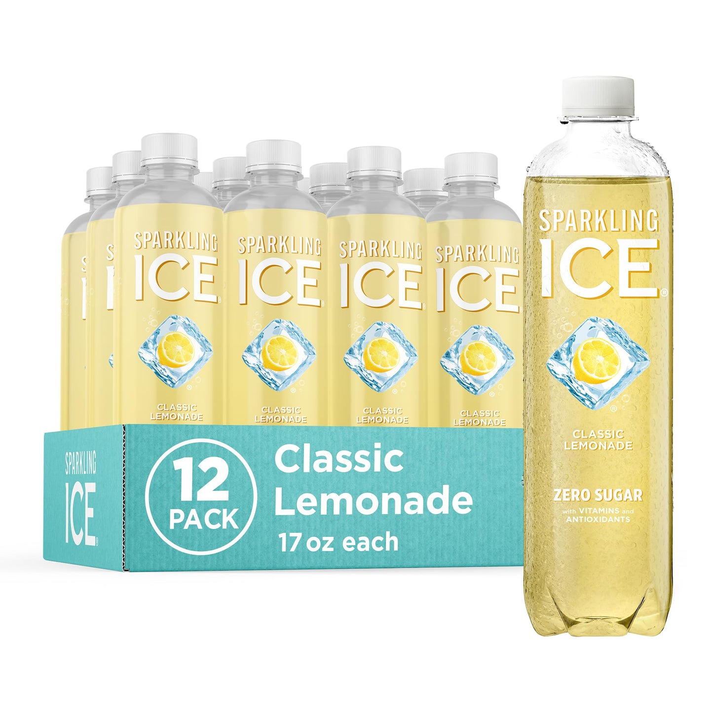 Sparkling Ice, Black Raspberry Sparkling Water, Zero Sugar Flavored Water, with Vitamins and Antioxidants, Low Calorie Beverage, 17 fl oz Bottles (Pack of 12) - Nirvana Guru