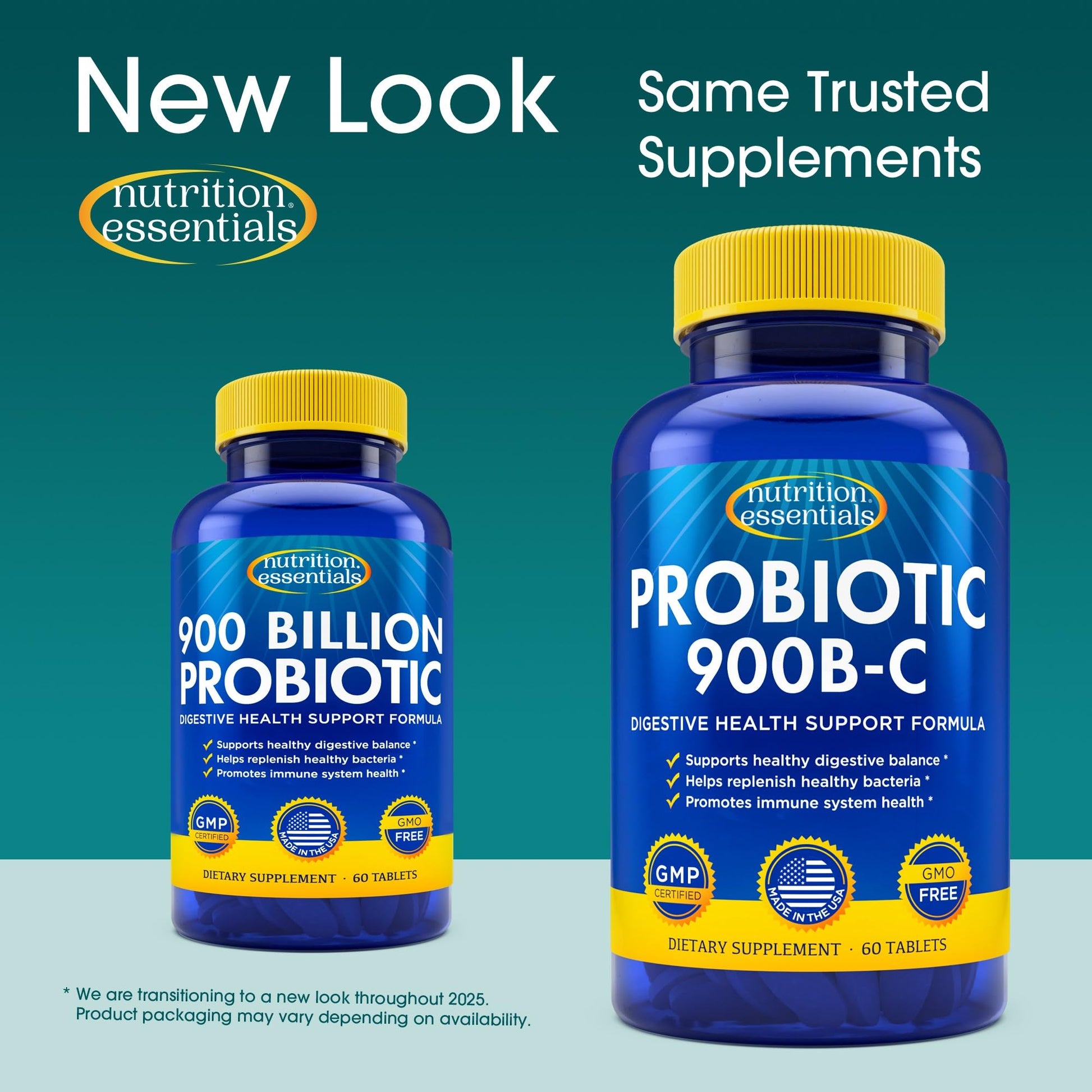 Nutrition Essentials Probiotics for Women and Men - with Lactase Enzyme and Prebiotic Fiber for Digestive Health - 80 Percent + More Potent Supplement for Gut Health Support - Vegan Formula Nirvana Guru