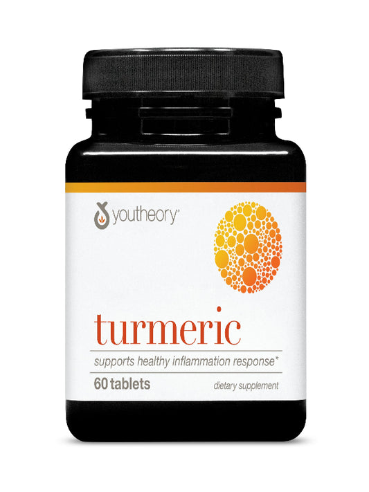 Youtheory Turmeric Advanced - 450 mg Turmeric Supplement - with 15 mg Black Pepper & 300 mg Olive Leaf Extract - Curcumin Joint Support* - Soy, Dairy & Gluten Free - 120 Vegetarian Tablets - Nirvana Guru