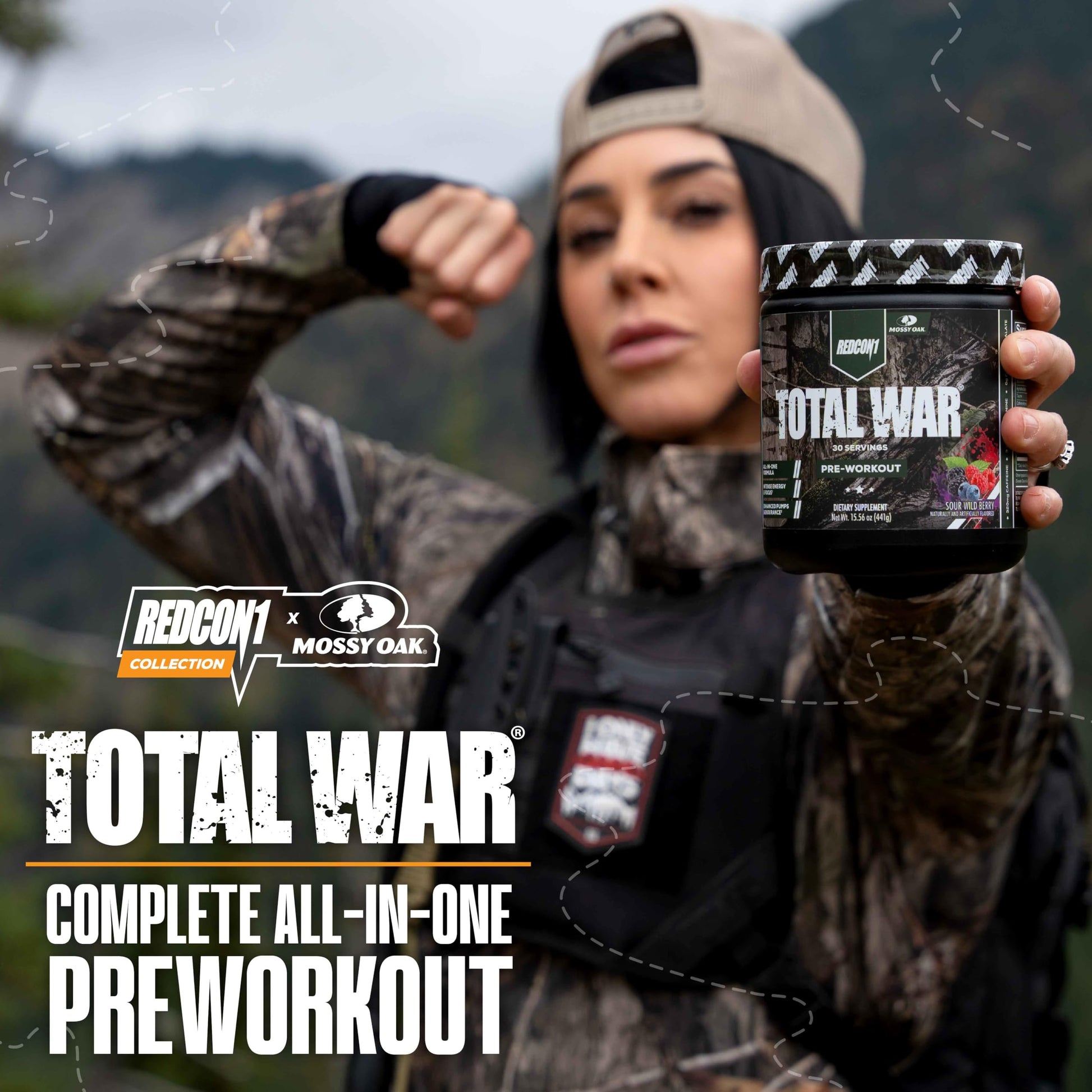 REDCON1 Total War Pre Workout Powder, Blue Lemonade - Beta Alanine + Citrulline Malate Keto Friendly Preworkout for Men & Women with 320mg of Caffeine - Fast Acting (30 Servings) Nirvana Guru