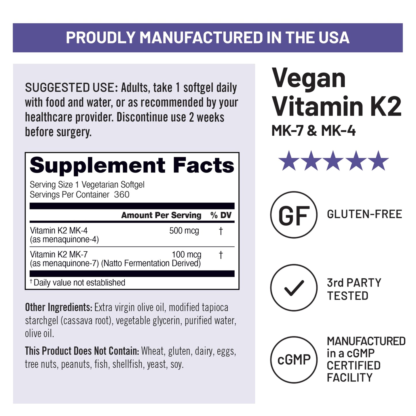 NatureWise Vitamin K2 600mcg Supplement with MK-7 100mcg & MK-4 500mcg - Enhanced Bioavailable Formula - K Complex for Bone and Heart Health - Vegan, Gluten Free, Non-GMO -90 Softgels[3-Month Supply] Nirvana Guru