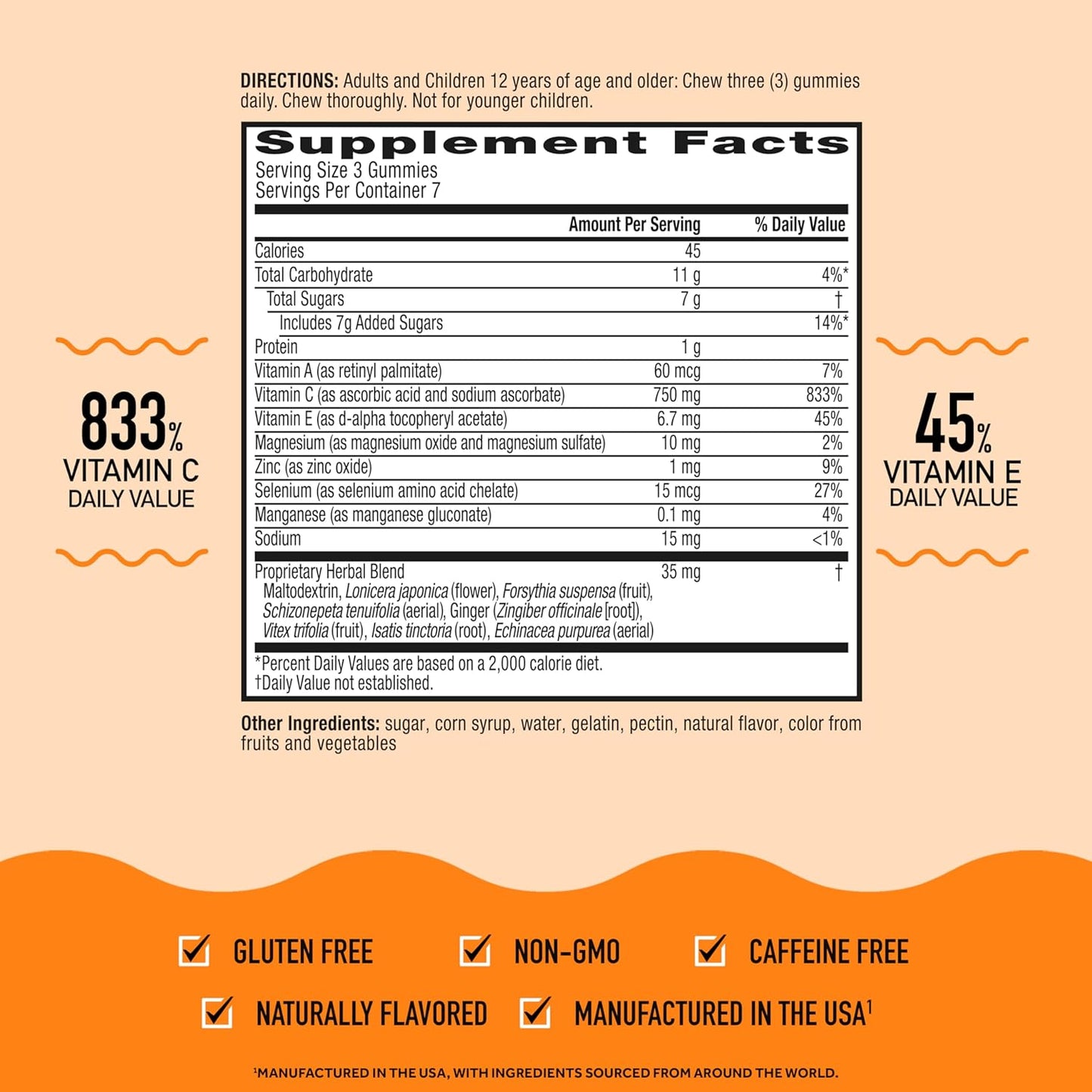 Airborne Immune Support Supplement with Vitamin C Chewable Gummies, 21 Count Nirvana Guru