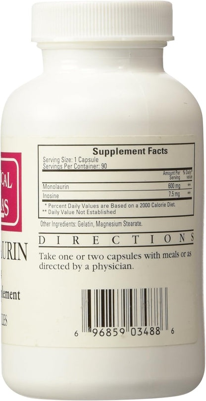 Ecological Formulas Monolaurin 600mg 90 Capsules - Nirvana Guru