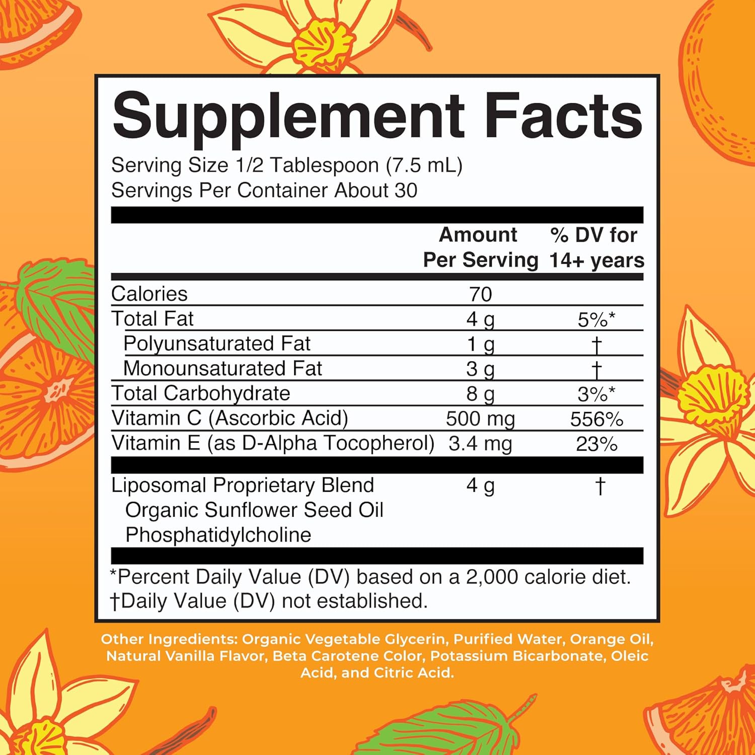MaryRuth Organics Liposomal Vitamin C | Immune Support Supplement | Megadose Vitamin C Supplement 500mg | Skin Care | Liquid Vitamin C | Vitamin E | Vegan | Non GMO | 30 Servings - Nirvana Guru