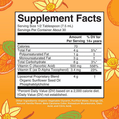 MaryRuth Organics Liposomal Vitamin C | Immune Support Supplement | Megadose Vitamin C Supplement 500mg | Skin Care | Liquid Vitamin C | Vitamin E | Vegan | Non GMO | 30 Servings - Nirvana Guru
