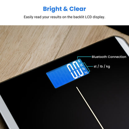 Etekcity Digital Body Weight Bathroom Scale, Large Blue LCD Backlight Display, High Precision Measurements,6mm Tempered Glass, 400 Pounds Nirvana Guru
