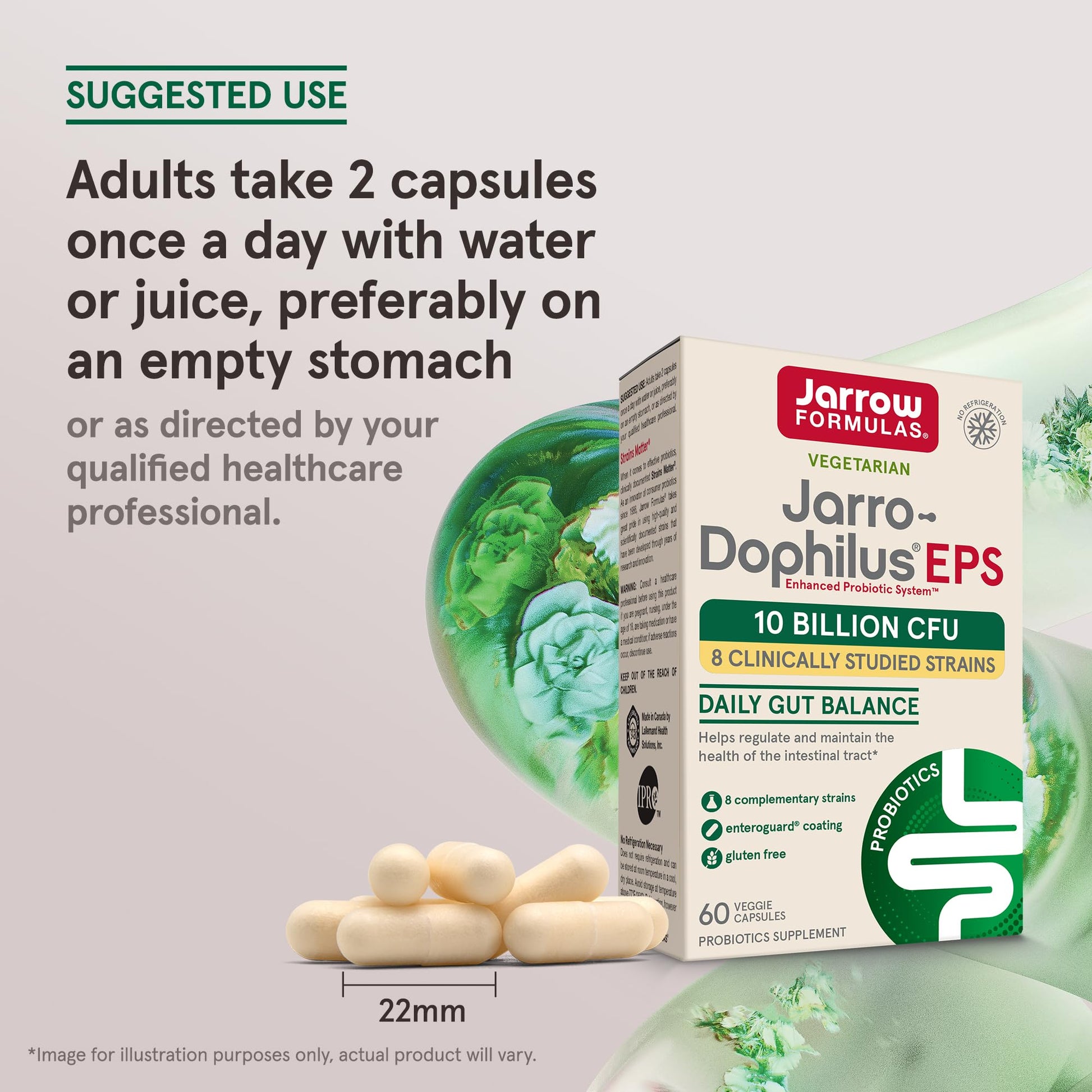 Jarrow Formulas Probiotics 10 Billion CFU - Probiotic Supplement Capsules for Gut Health for Women and Men, 120 Veggie Capsules, Up to 60 Days - Nirvana Guru