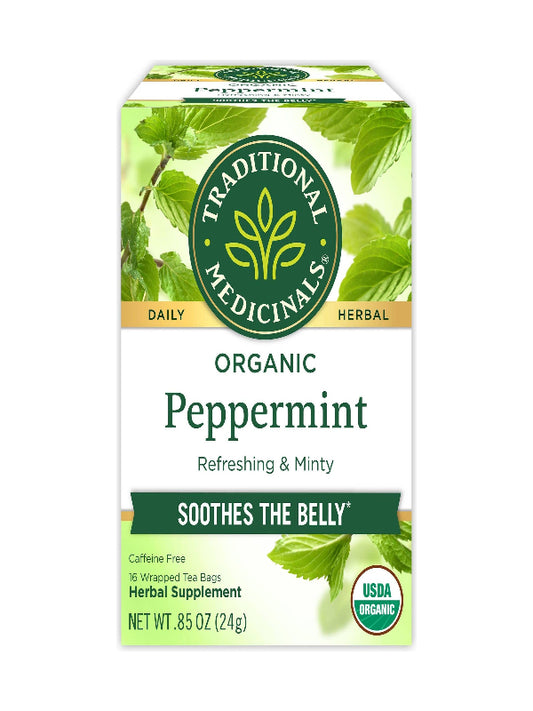 Traditional Medicinals Tea Peppermint Organic, 16 ct - Nirvana Guru