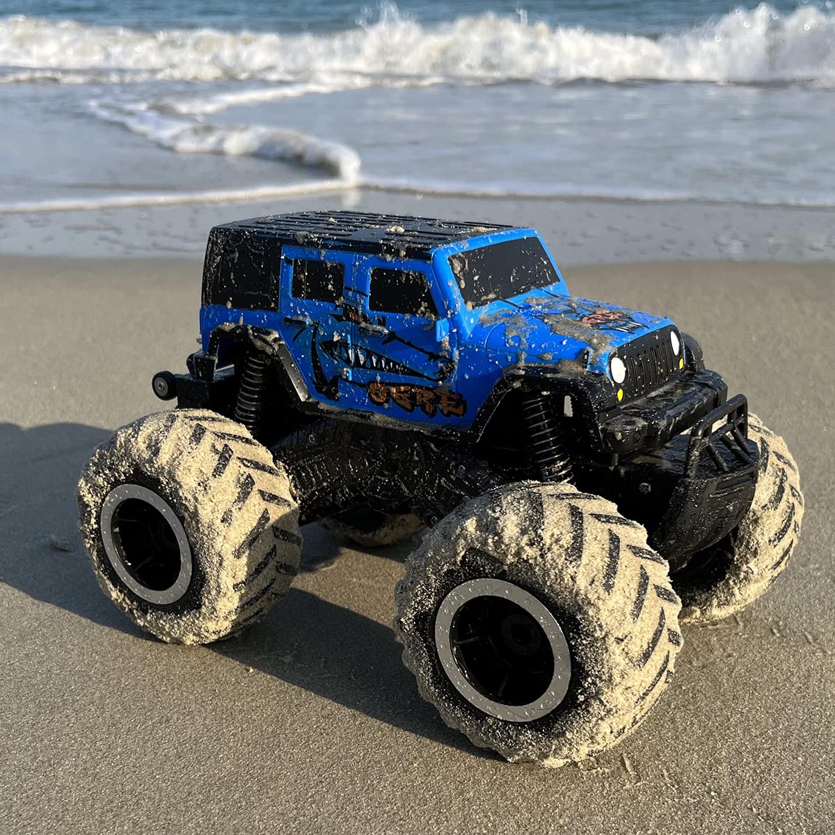 Threeking 1:16 Waterproof Monster Truck Toys RC Cars Amphibious Remote Control Car Trucks 4WD All Terrain Off-Road Pickup Toy for 6 7 8 9 10 11 12 Year Old Boys Girls Kids Gifts Presents Nirvana Guru