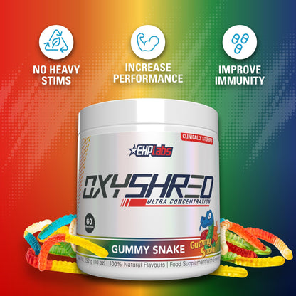 EHP Labs OxyShred Pre Workout Powder - Preworkout Powder with L Glutamine & Acetyl L Carnitine, Energy Boost Drink - Mango, 60 Servings Nirvana Guru