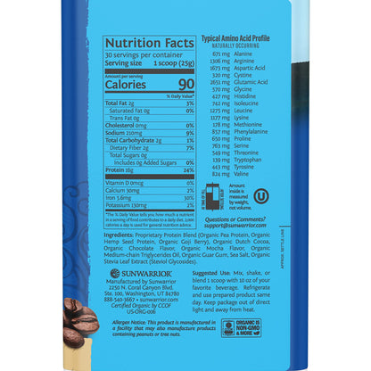 Organic Plant Based Protein Powder | Vegan Organic Protein Powder Vanilla Flavored with BCAA Amino Acids & Hemp Seed Pea Blend | Non-GMO Soy Dairy Filler & Gluten Free (Vanilla, 32 Servings) - Nirvana Guru