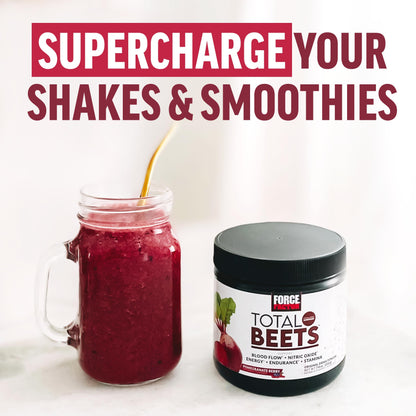 Force Factor Total Beets Drink Mix Superfood Powder with Nitrates to Support Circulation, Blood Flow, Nitric Oxide, Energy, Endurance, and Stamina, Cardiovascular Heart Health Supplement, 30 Servings Nirvana Guru