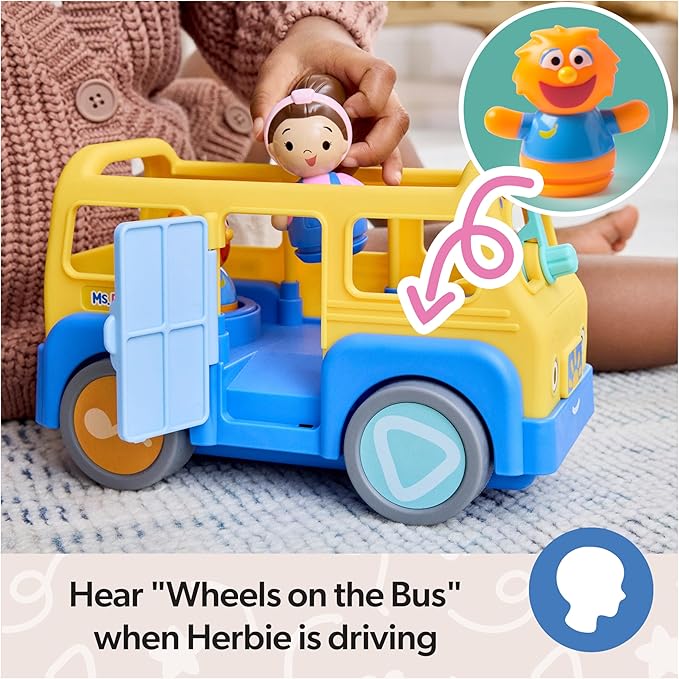 Ms. Rachel Official My First Learning Electronic School Bus with 2 Figures, Music & Sounds, Educational Toys & Toddler Toys for Girls & Boys Ages 1-3+ Nirvana Guru