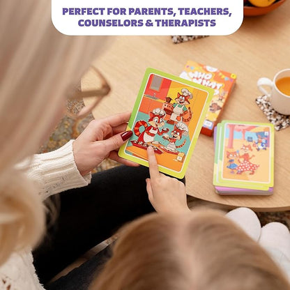 Who What Why Conversation Cards for Kids – Learning Materials for Social Skills, Emotional Intelligence & Critical Thinking – Speech Therapy Resources, Articulation & Sequencing Card Game, Ages 4+ nirvanaguru