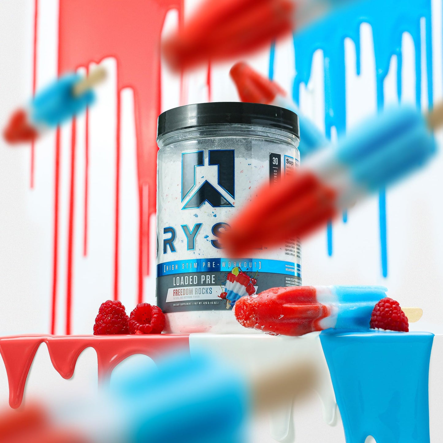 RYSE Loaded Pre Workout Powder - Ring Pop Cherry - Daily Pre-Workout for Men & Women with 325mg Caffeine, Beta Alanine, and Citrulline for Pump, Focus, and Energy - 30 Servings Nirvana Guru