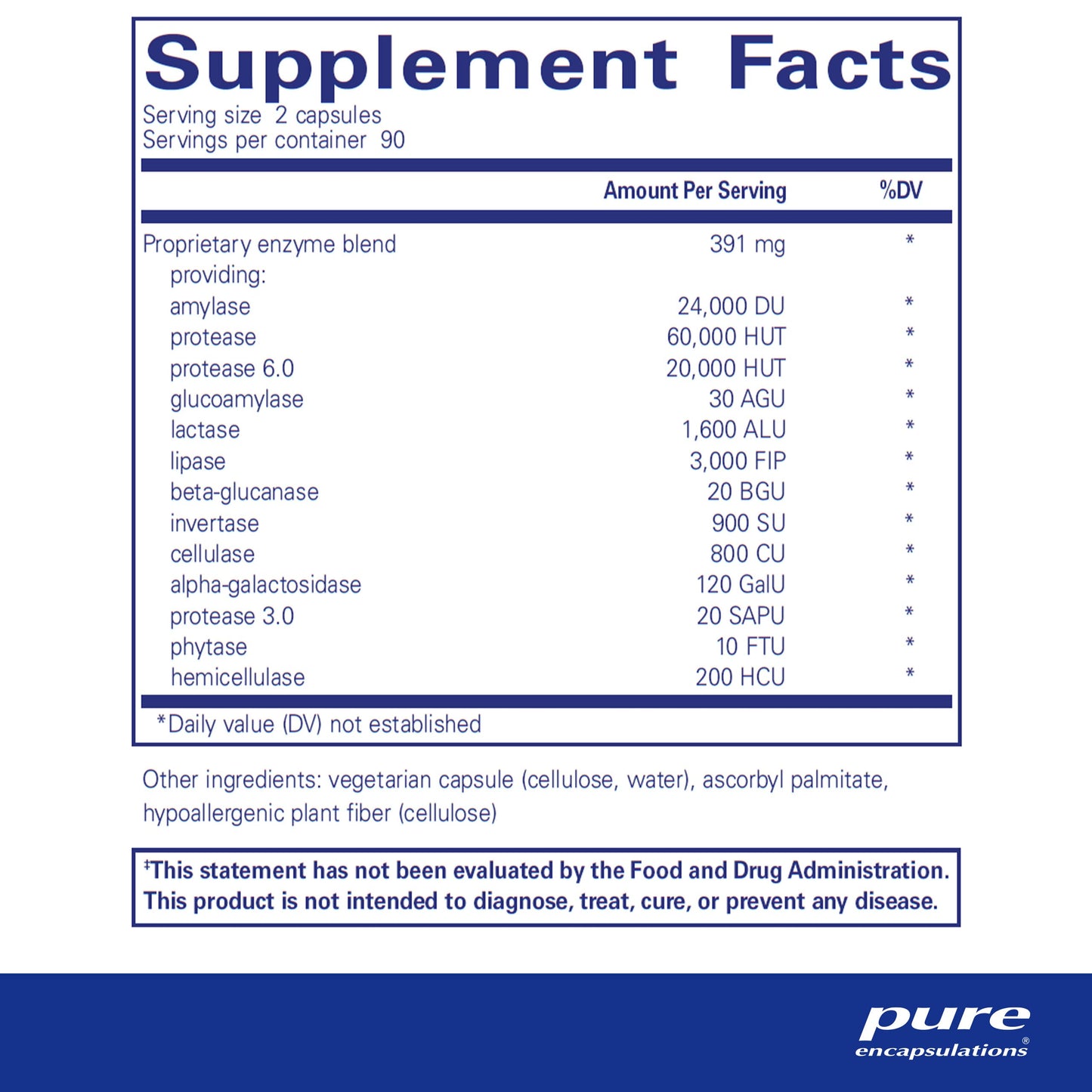 Pure Encapsulations Digestive Enzymes Ultra - Vegetarian Digestive Enzyme Supplement to Support Protein, Carb, Fiber, and Dairy Digestion* - 90 Capsules Nirvana Guru